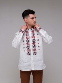 Вишита сорочка Svarga модель SV-MS00517-1111-10001 Вишита сорочка Svarga модель SV-MS00517-1111-10001 Фото