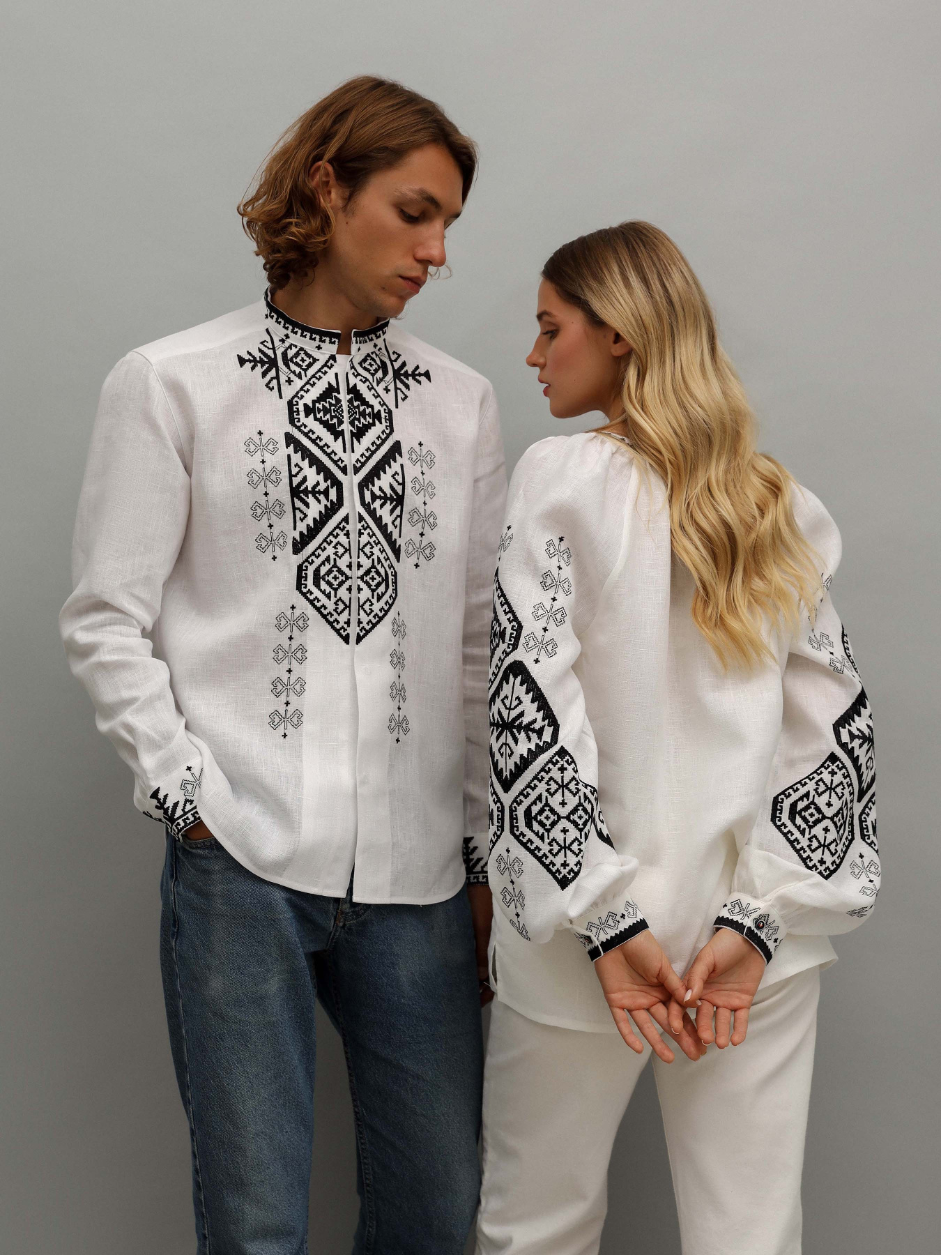 Вышитая рубашка Svarga модель SV-MS00519-1111-10001 Фото