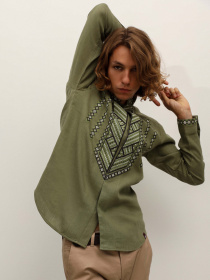 Вишита сорочка Svarga модель SV-MS00119-1111-10010 Фото