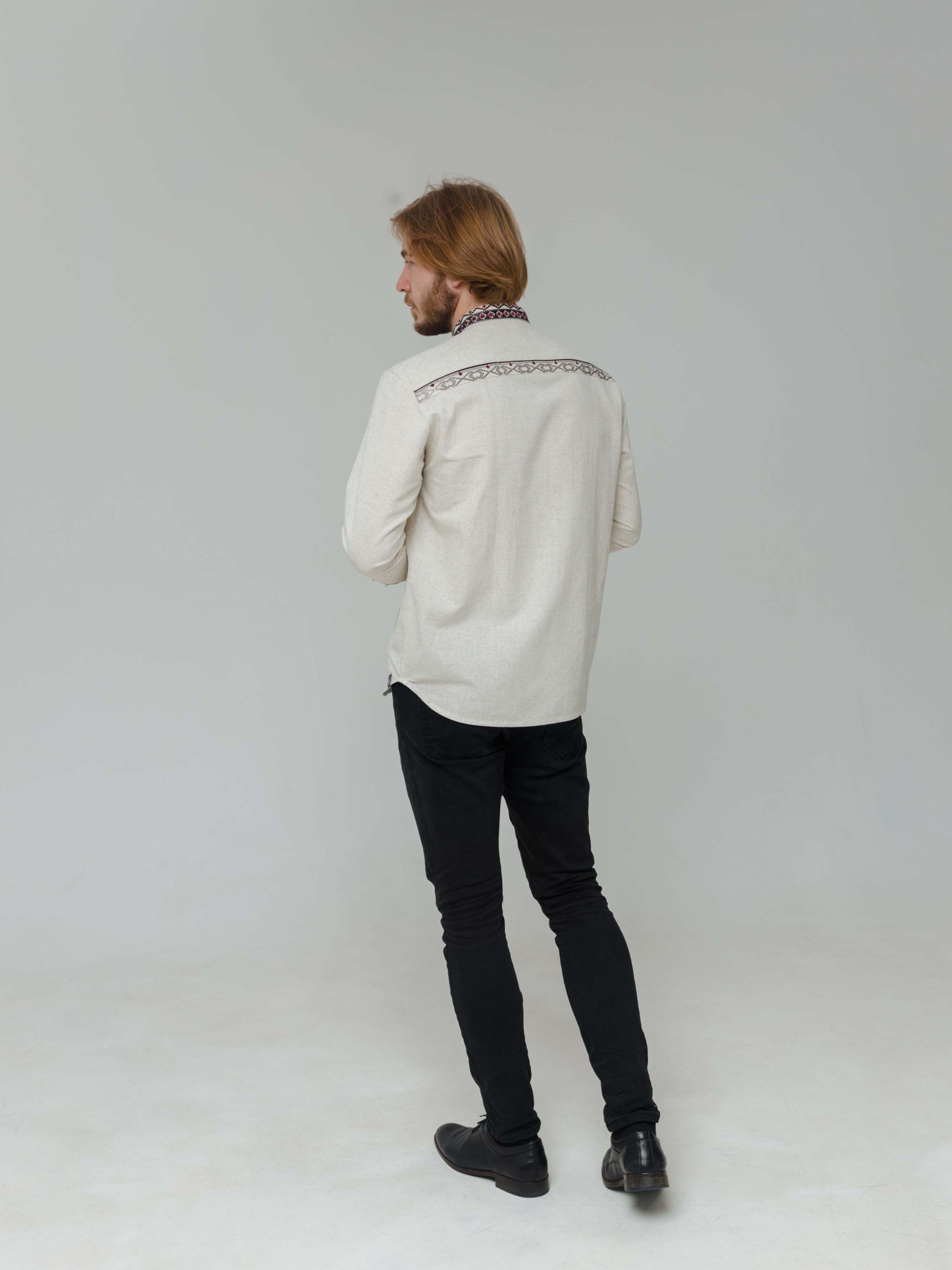 Вышитая рубашка Svarga модель SV-ME1678-0421-02028 Фото