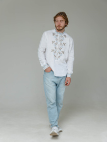 Вышитая рубашка Svarga модель SV-MS006428-1111-10001 Фото