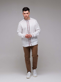 Вишита сорочка Svarga модель SV-MS00589-1111-10001 Вишита сорочка Svarga модель SV-MS00589-1111-10001 Фото