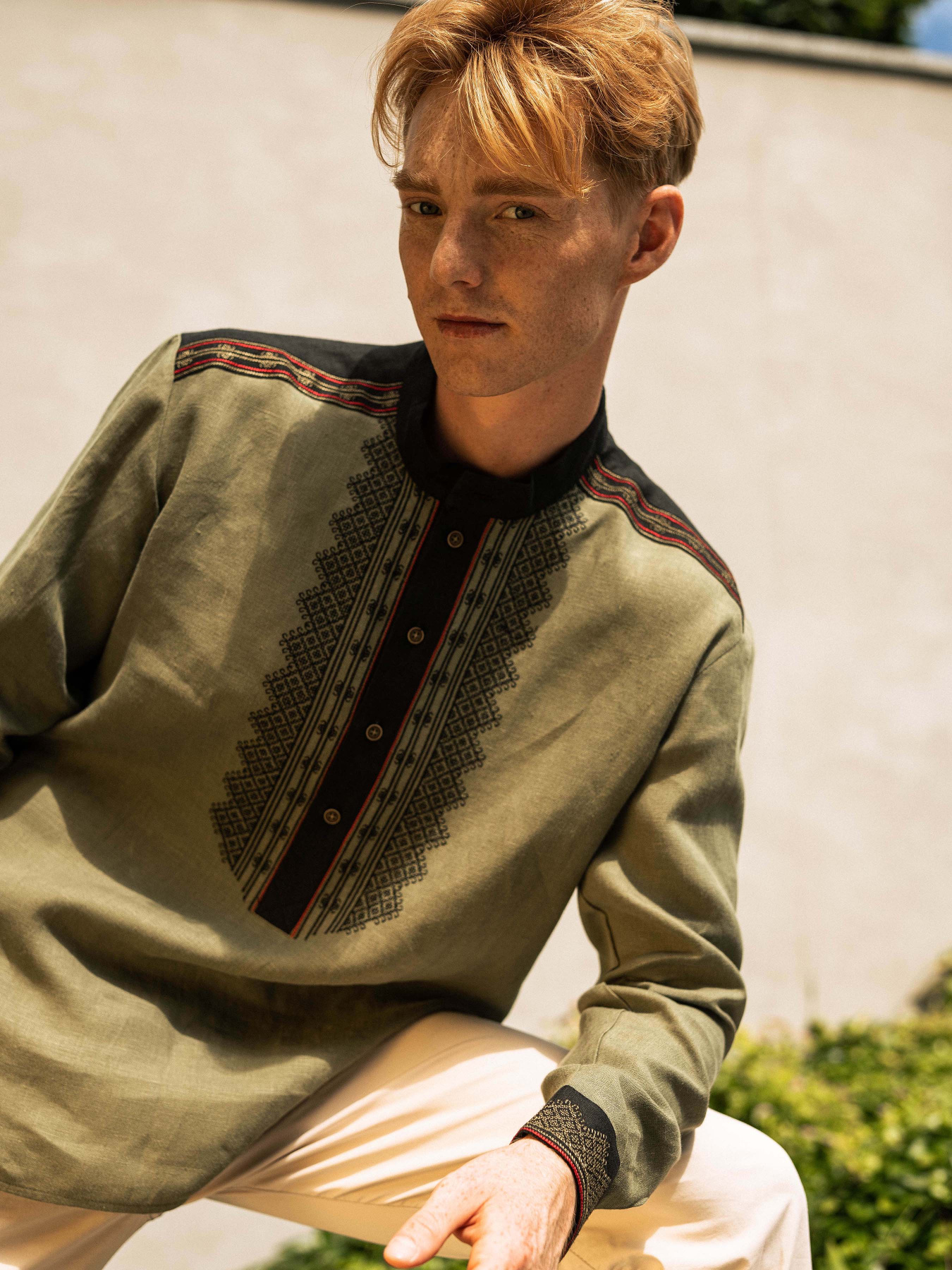 Вишита сорочка Svarga модель SV-MS00577-1111-10005 Фото