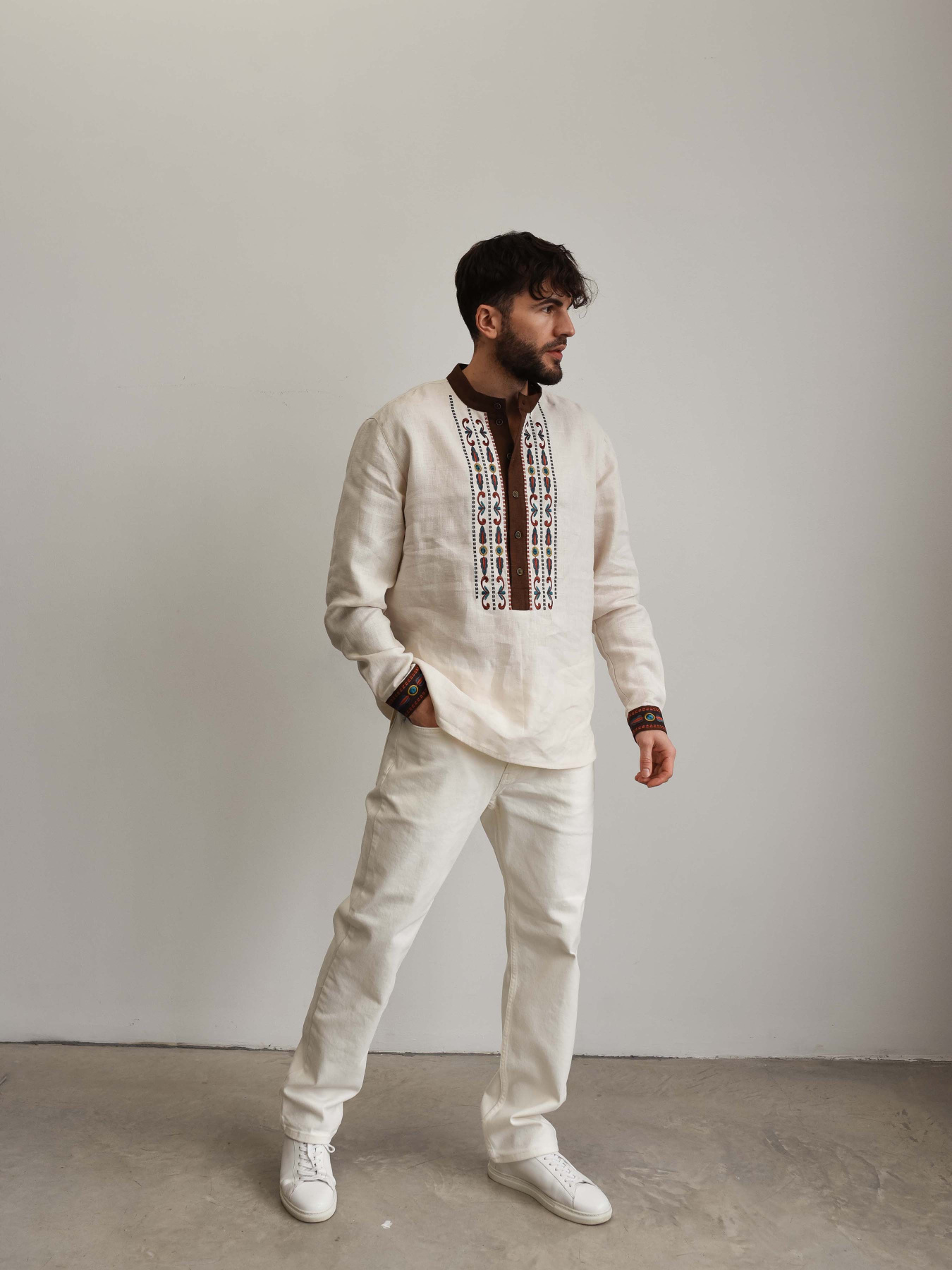 Вишита сорочка Svarga модель SV-MS00576-1111-10017 Фото