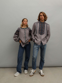 Вышитая рубашка Svarga модель SV-MS00581-1111-10016 Фото