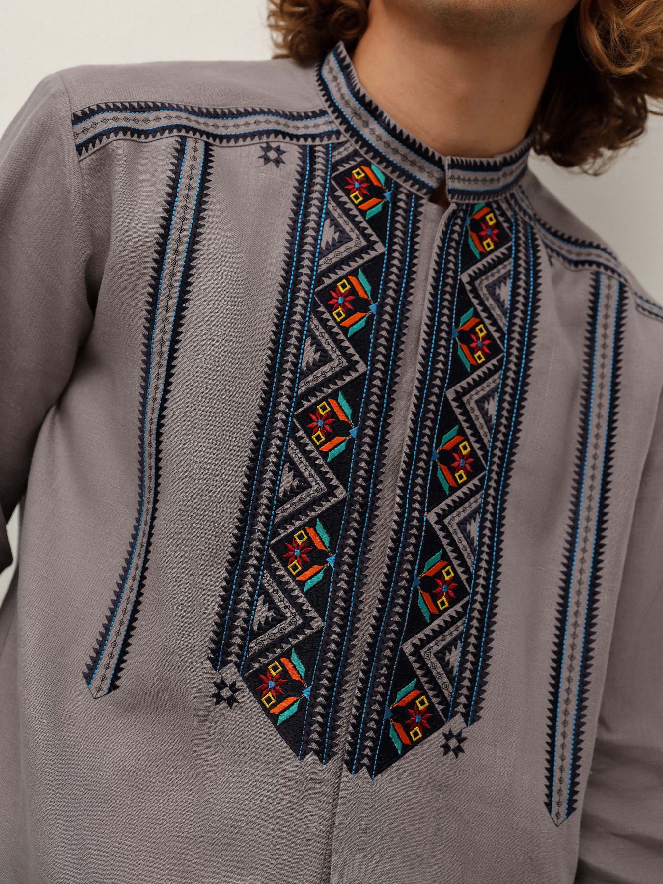 Вишита сорочка Svarga модель SV-MS00581-1111-10016 Фото