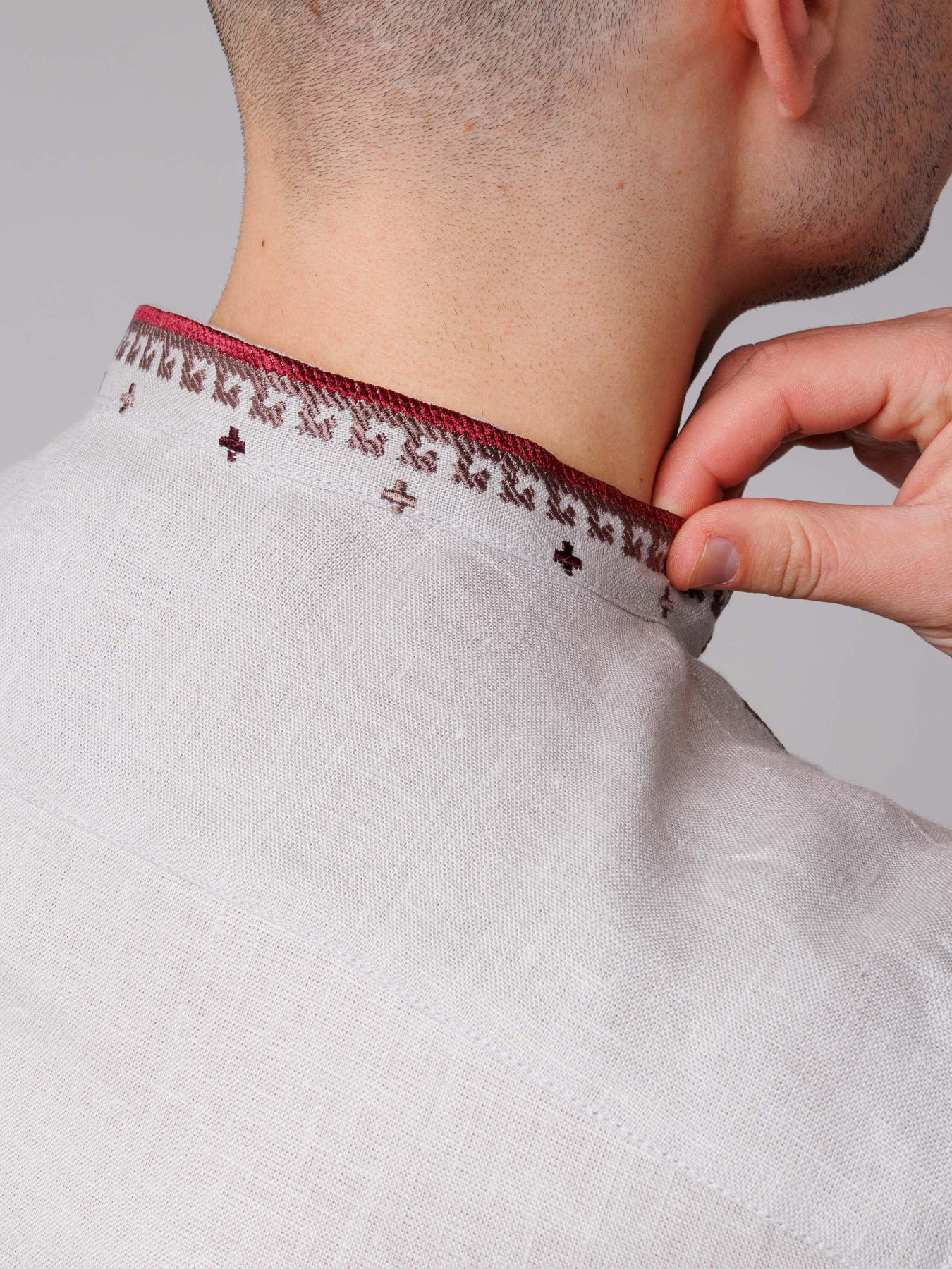 Вышитая рубашка Svarga модель SV-MS00582-1111-10016 Фото