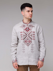 Вышитая рубашка Svarga модель SV-MS00582-1111-10016 Фото