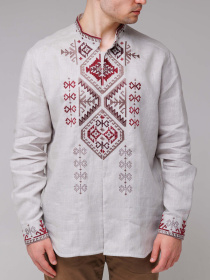 Вышитая рубашка Svarga модель SV-MS00582-1111-10016 Фото