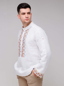 Вышитая рубашка Svarga модель SV-MS00588-1111-10001 Фото