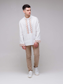 Вишита сорочка Svarga модель SV-MS00588-1111-10001 Вишита сорочка Svarga модель SV-MS00588-1111-10001 Фото