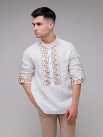 Вишита сорочка Svarga модель SV-MS00588-1111-10001 Вишита сорочка Svarga модель SV-MS00588-1111-10001 Фото