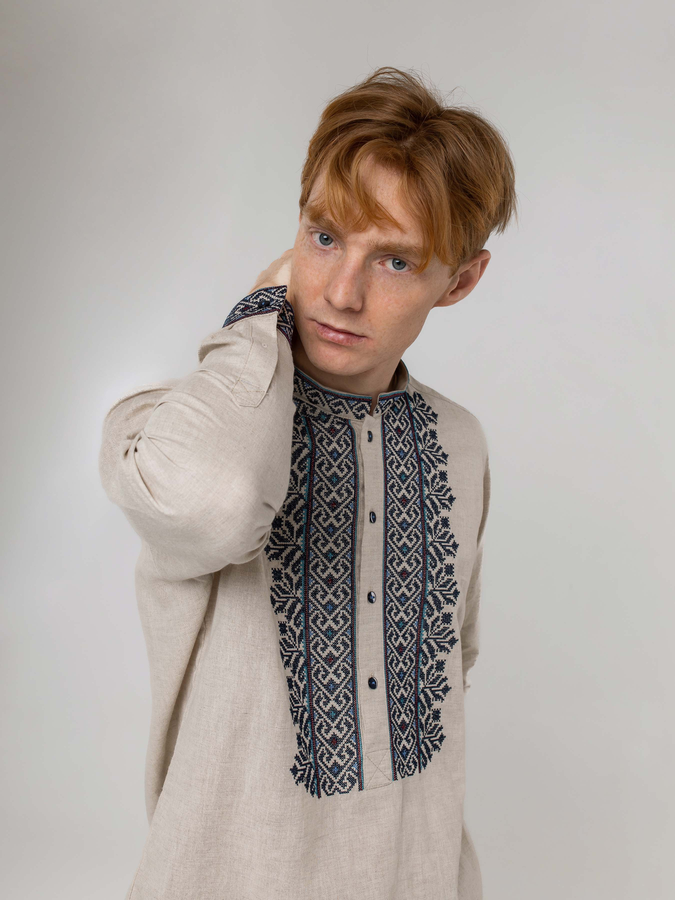 Вишита сорочка Svarga модель SV-MS00593-1175-10002 Фото