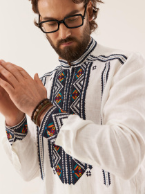 Вышитая рубашка Svarga модель SV-MS00625-1111-10001 Фото