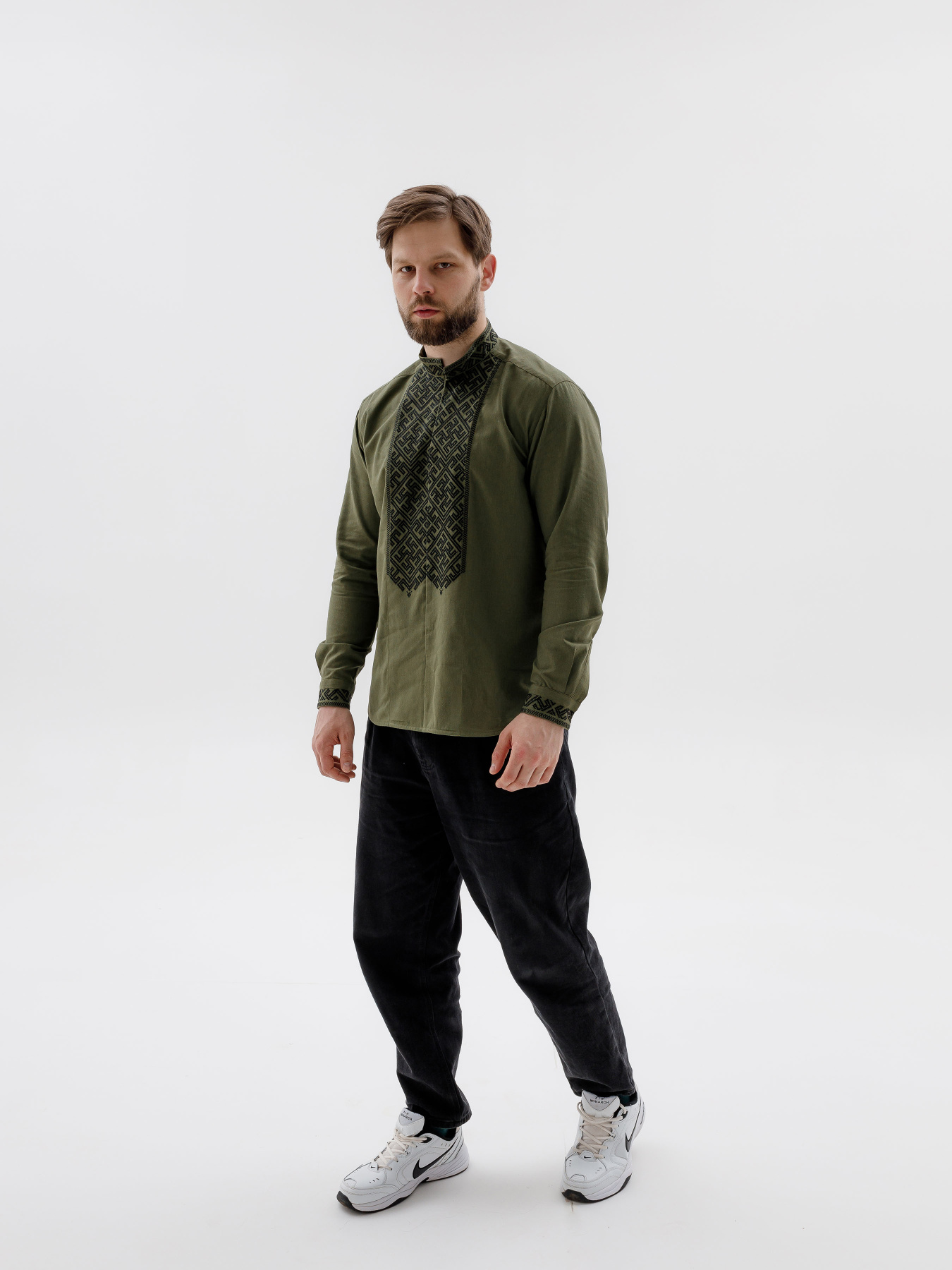 Вышитая рубашка Svarga модель SV-MS00614-1180-10010 Фото