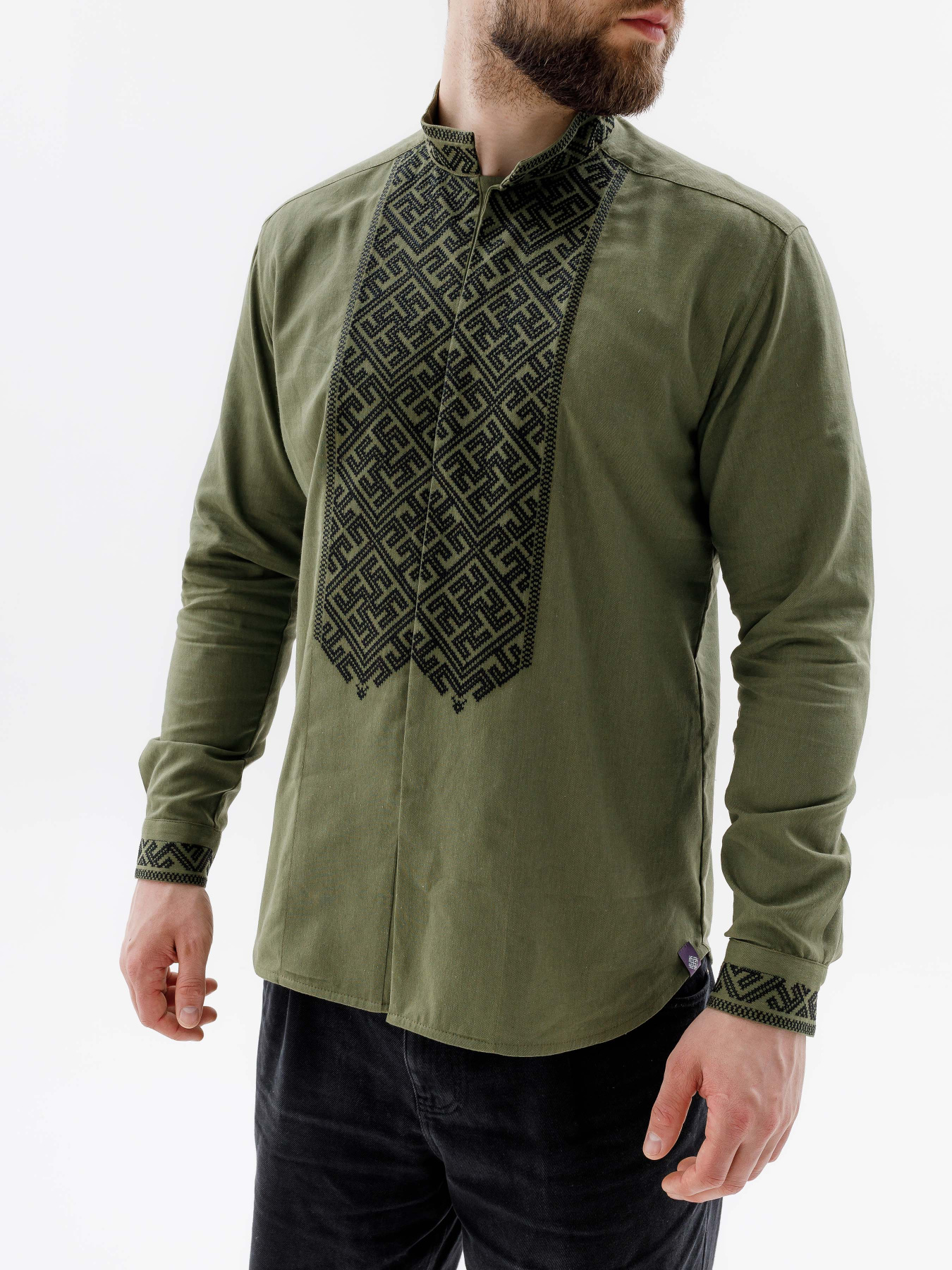 Вышитая рубашка Svarga модель SV-MS00614-1180-10010 Фото