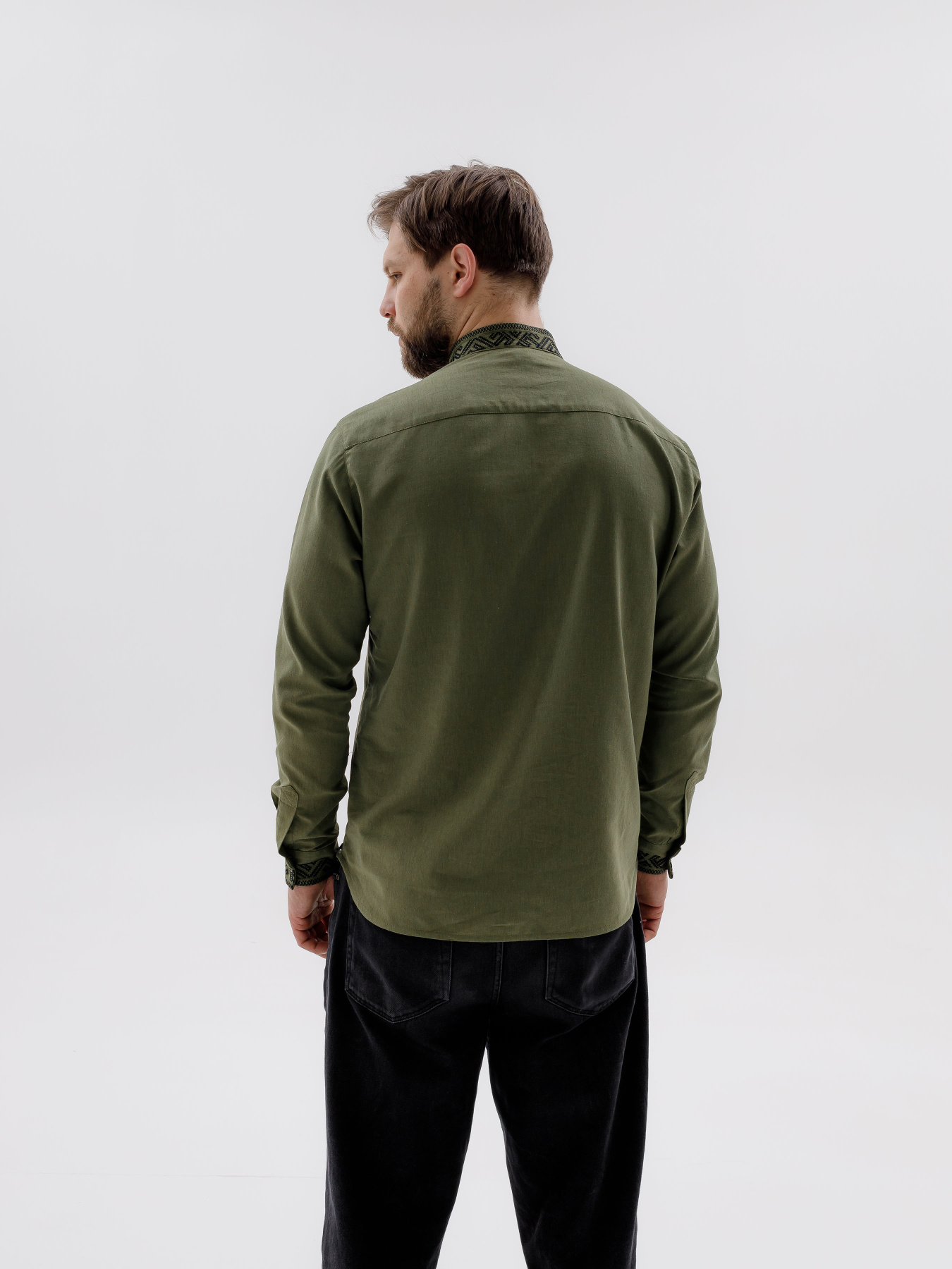 Вышитая рубашка Svarga модель SV-MS00614-1180-10010 Фото