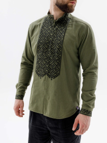 Вышитая рубашка Svarga модель SV-MS00614-1180-10010 Фото