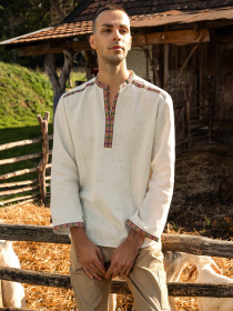 Вышитая рубашка Svarga модель SV-MS00637-1111-10017 Фото