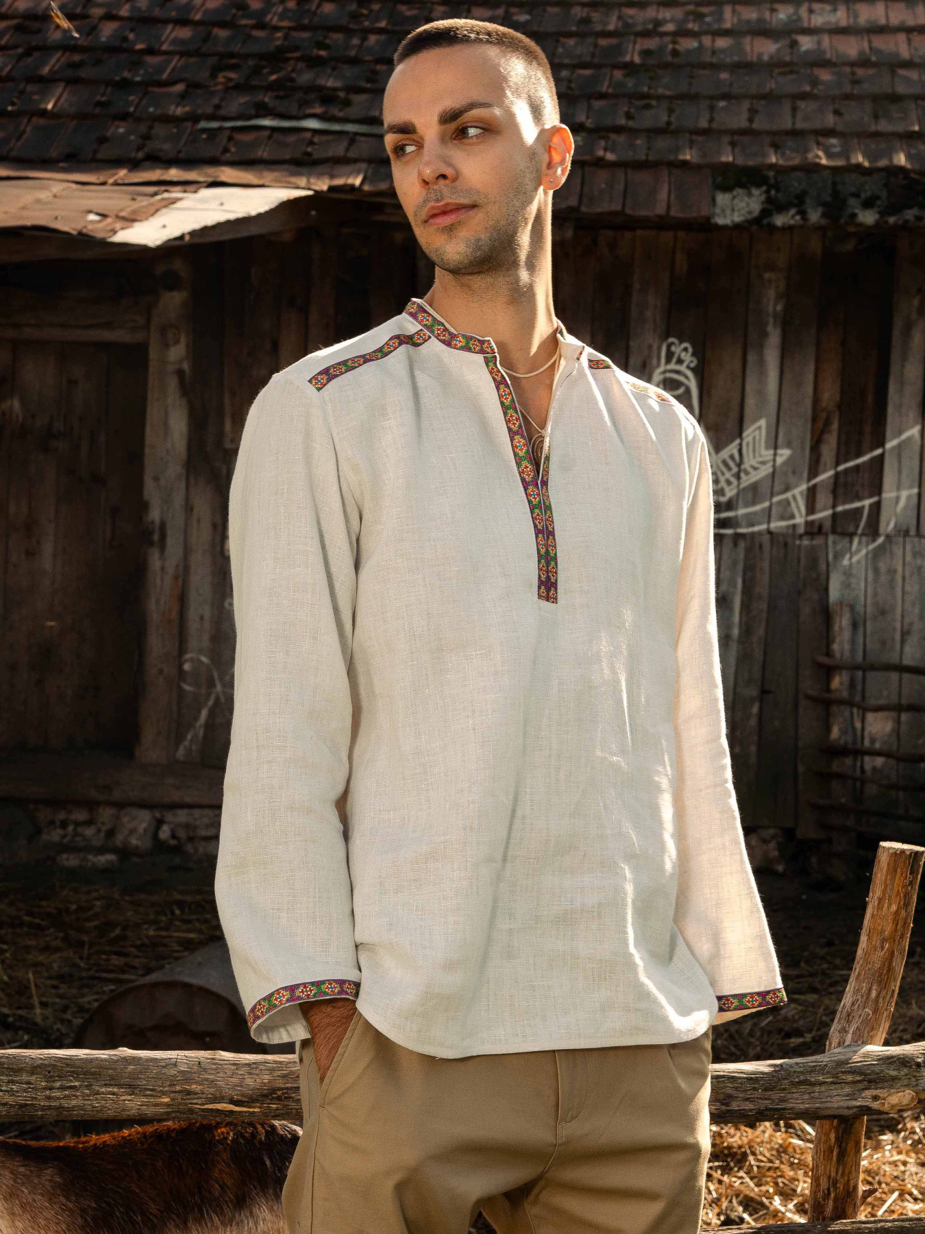 Вишита сорочка Svarga модель SV-MS00637-1111-10017 Фото