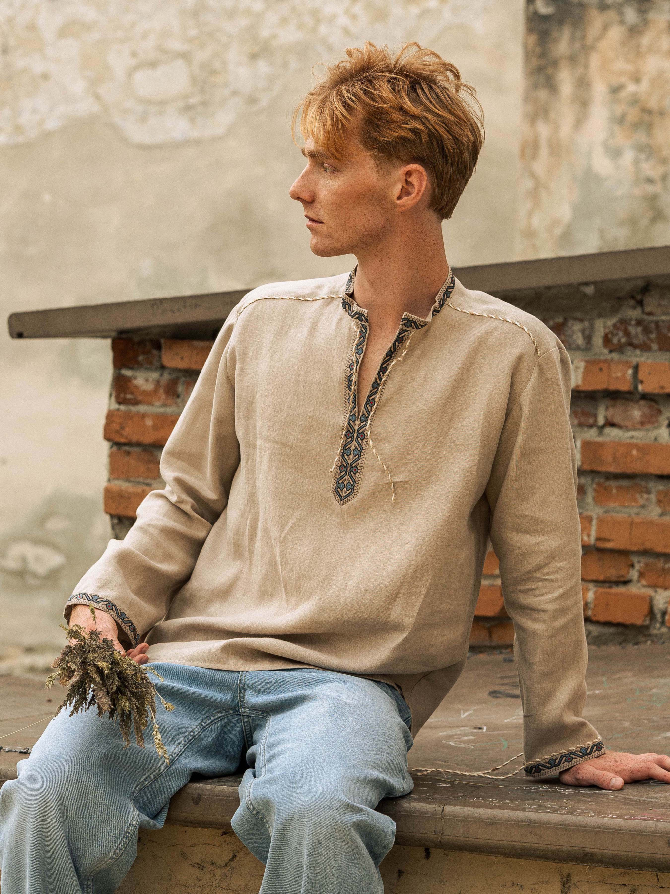 Вишита сорочка Svarga модель SV-MS00638-1111-10016 Фото