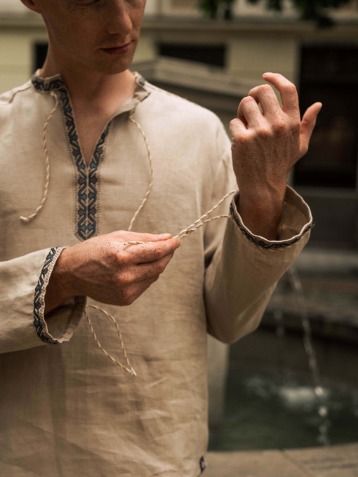 Вишита сорочка Svarga модель SV-MS00638-1111-10016 Фото