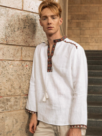 Вышитая рубашка Svarga модель SV-MS00639-1111-10001 Фото