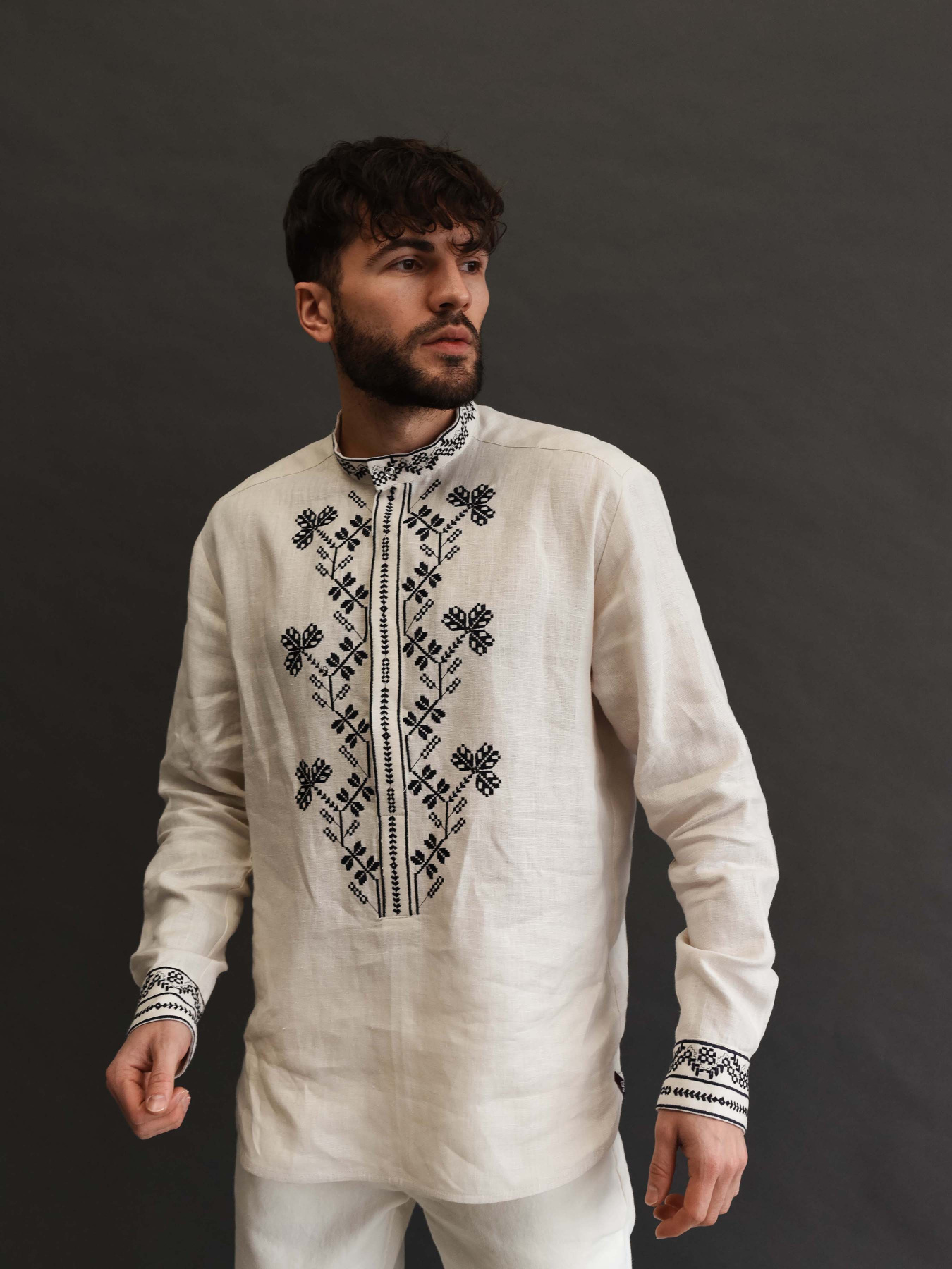 Вышитая рубашка Svarga модель SV-MS00683-1111-10039 Фото