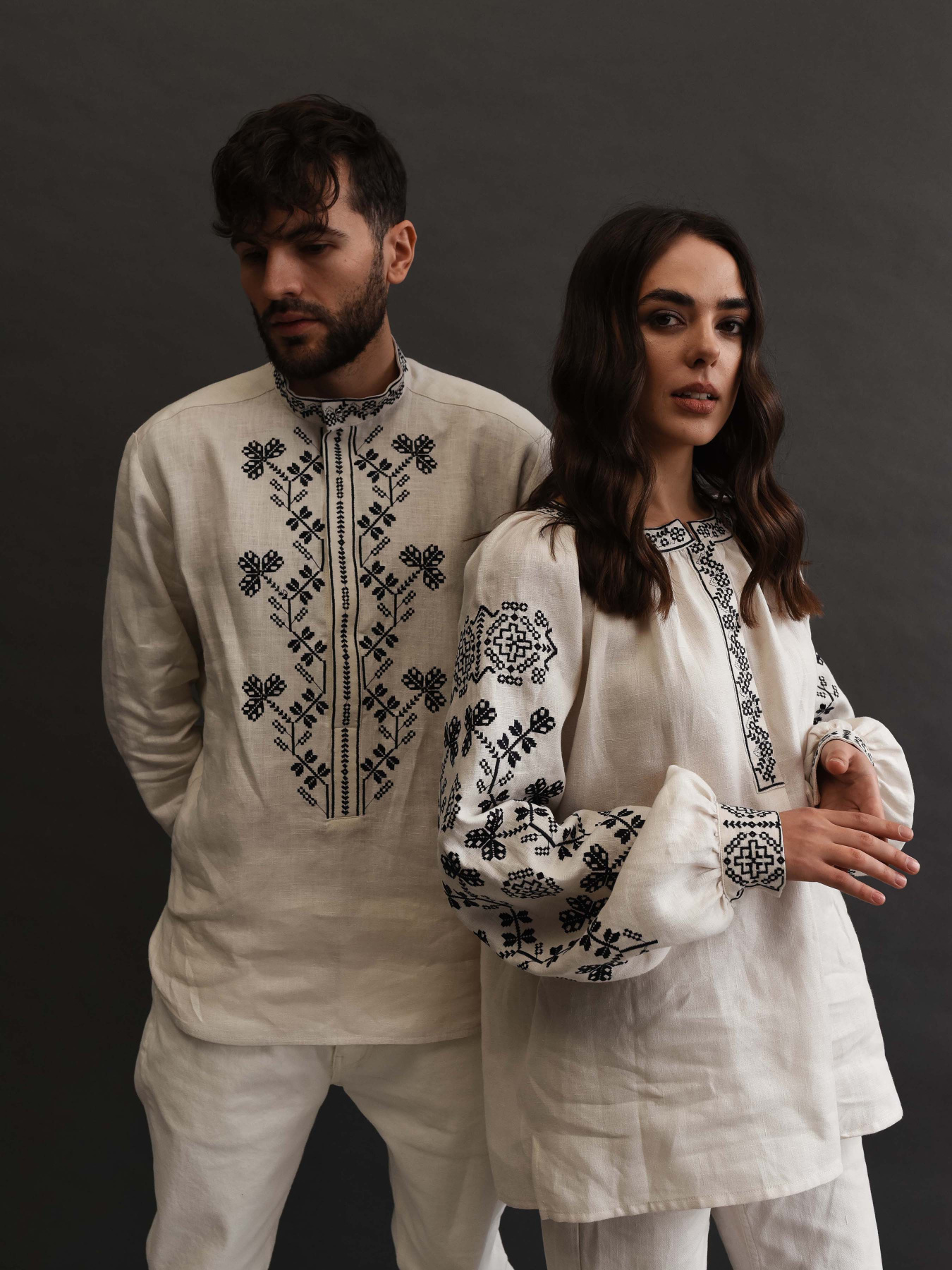 Вышитая рубашка Svarga модель SV-MS00683-1111-10039 Фото