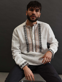 Вышитая рубашка Svarga модель SV-MS00685-1111-10001 Фото