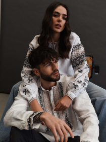 Вышитая рубашка Svarga модель SV-MS00685-1111-10001 Фото