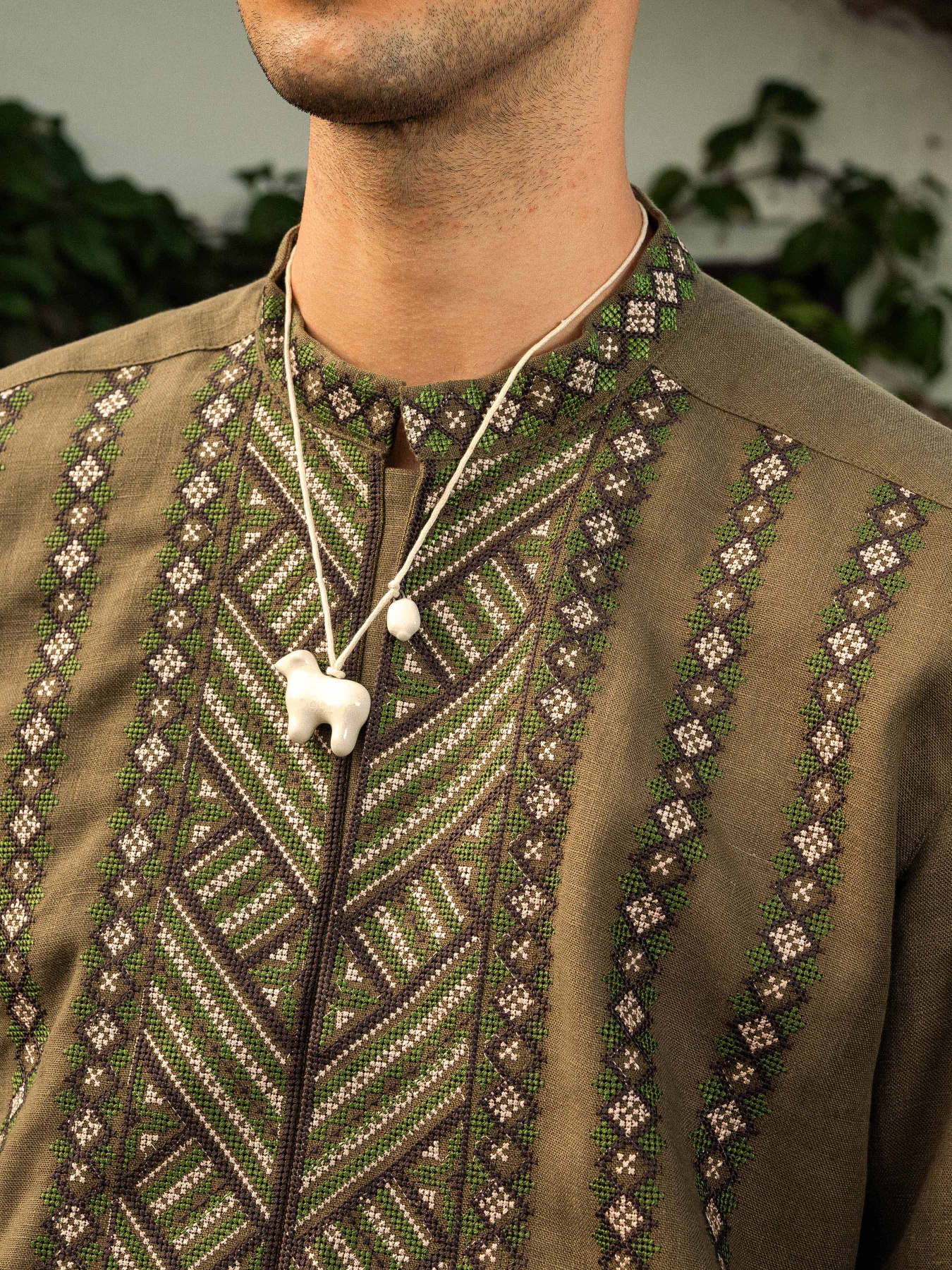 Вышитая рубашка Svarga модель SV-MS00520-1111-10010 Фото