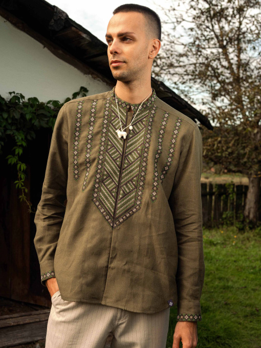 Вишита сорочка Svarga модель SV-MS00520-1111-10010 Фото