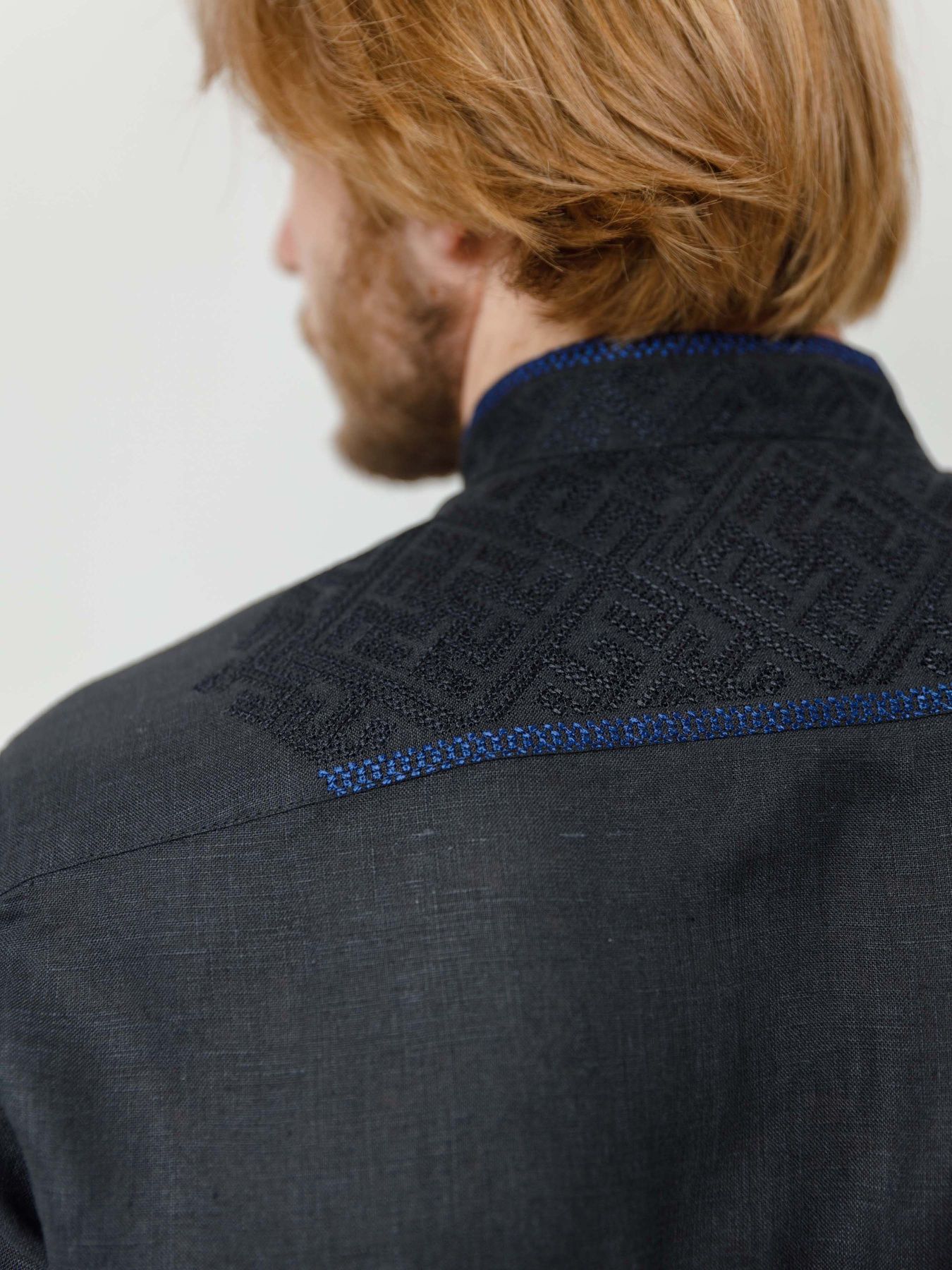 Вышитая рубашка Svarga модель SV-ME00534-0421-01026 Фото