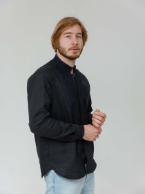 Вышитая рубашка Svarga модель SV-ME00534-0421-01026 Фото