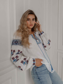 Вышитая рубашка Svarga модель SV-FB00488-1111-10001 Фото