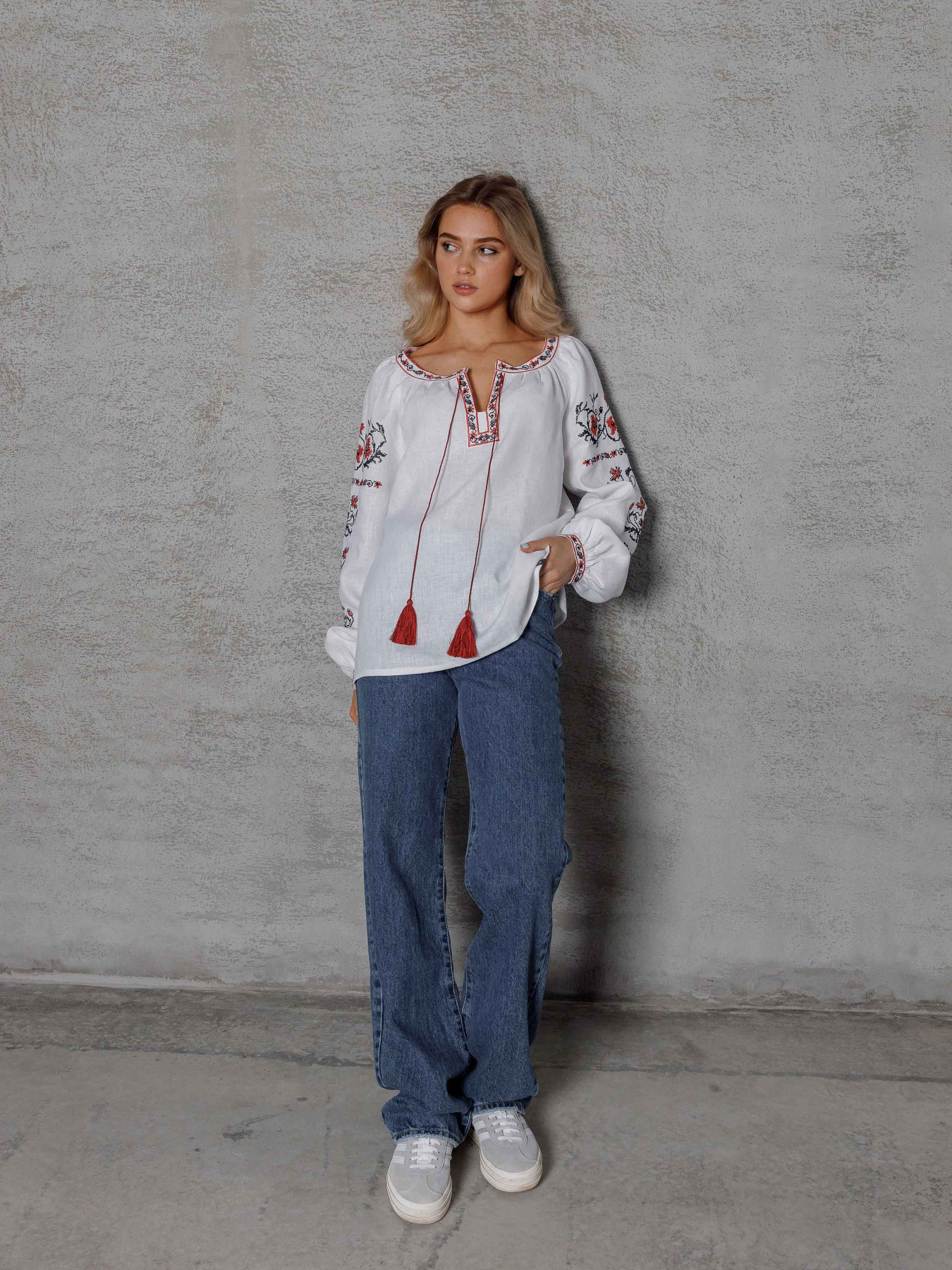 Вышитая рубашка Svarga модель SV-FB00489-1111-10001 Фото