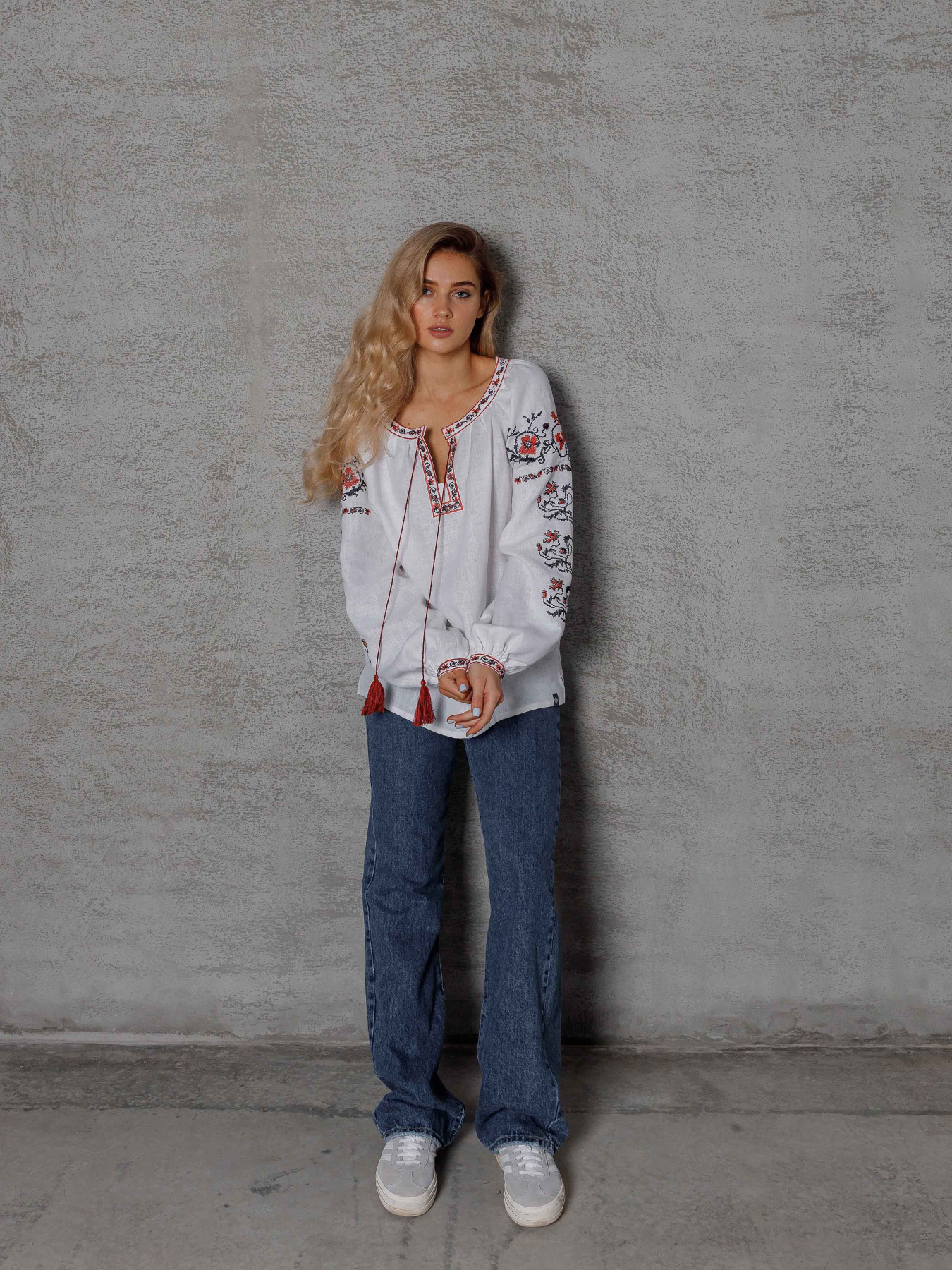 Вышитая рубашка Svarga модель SV-FB00489-1111-10001 Фото