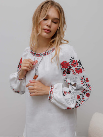 Вышитая рубашка Svarga модель SV-FB00487-1111-10001 Фото