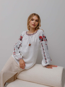 Вышитая рубашка Svarga модель SV-FB00487-1111-10001 Фото