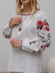 Вышитая рубашка Svarga модель SV-FB00487-1111-10001 Фото