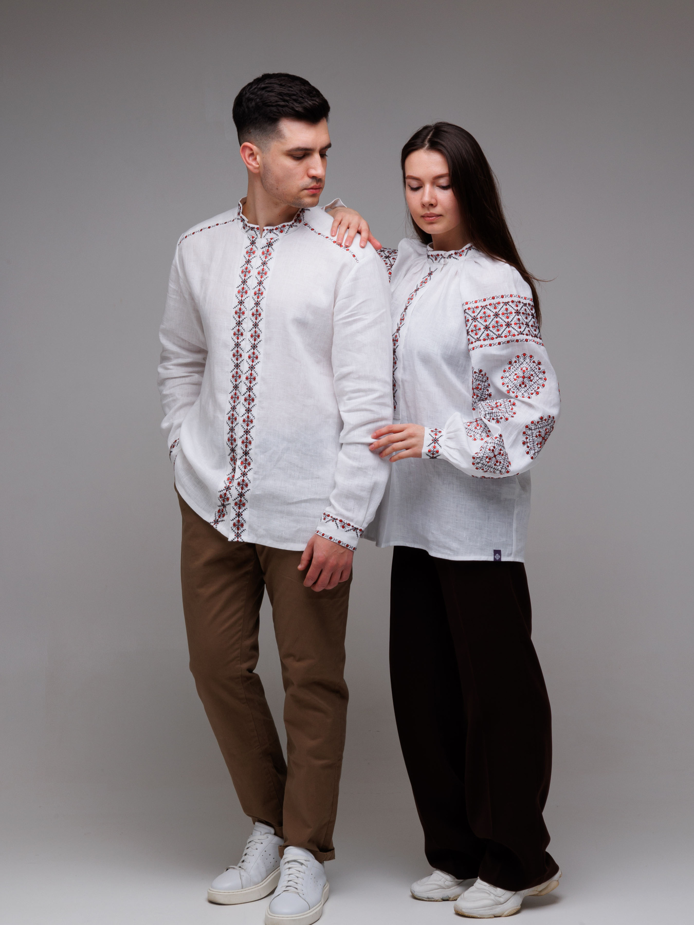 Вышитая рубашка Svarga модель SV-FB00493-1111-10001 Фото