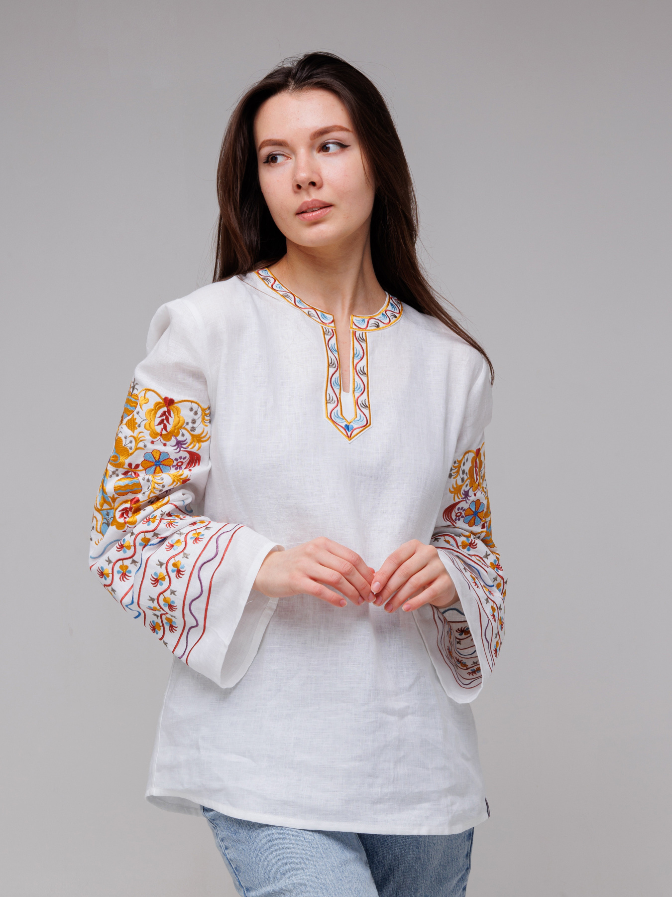 Вышитая рубашка Svarga модель SV-FB00494-1111-10001 Фото