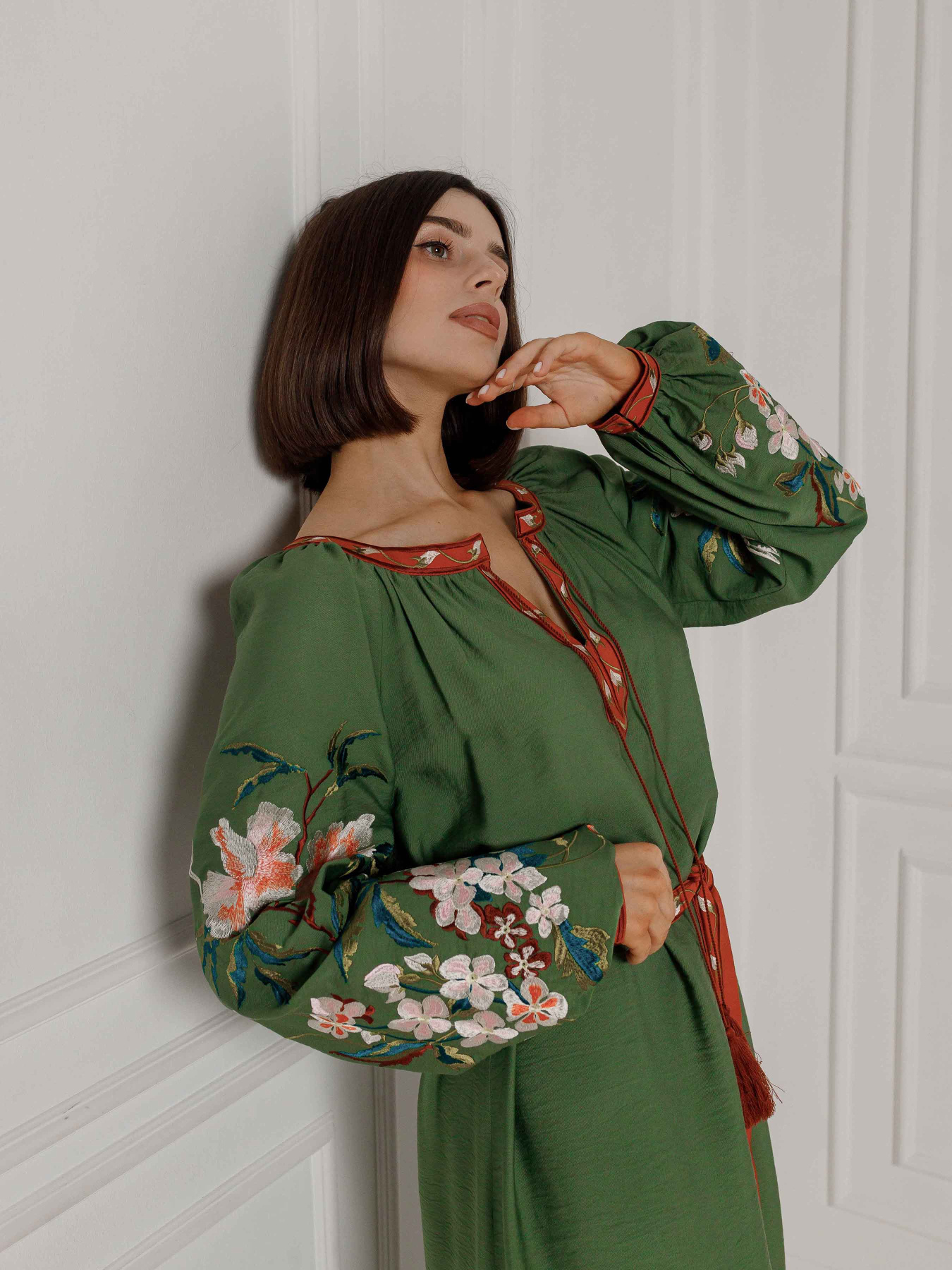 Вышитое платье Svarga модель SV-FD00621-1160-10041 Фото