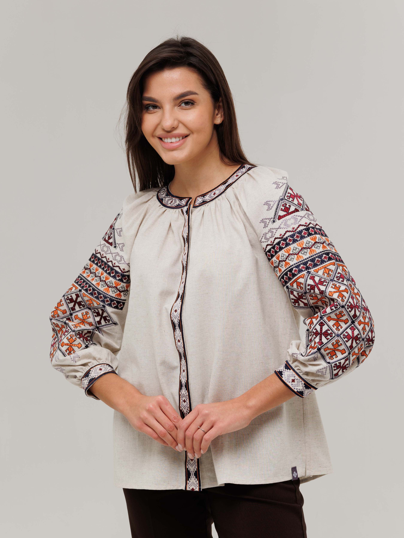 Вышитая рубашка Svarga модель SV-FD00571-1175-10002 Фото