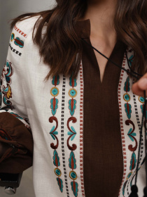 Вышитая рубашка Svarga модель SV-MS00574-1111-10017 Фото