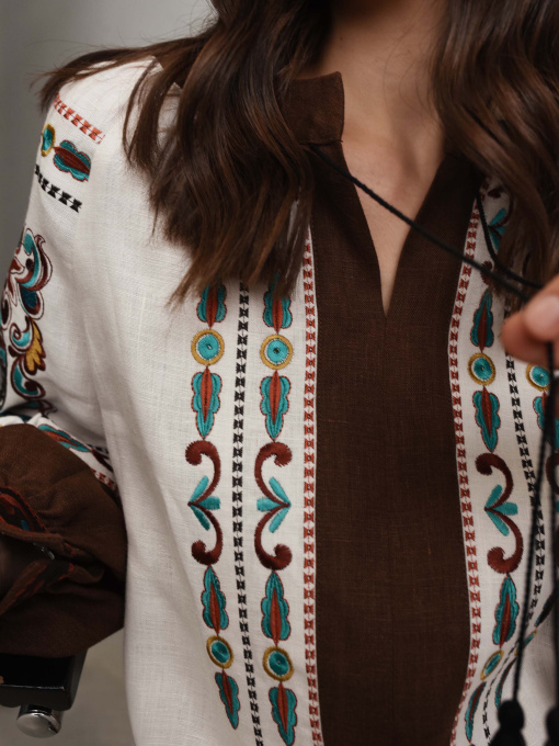 Вышитая рубашка Svarga модель SV-MS00574-1111-10017 Фото