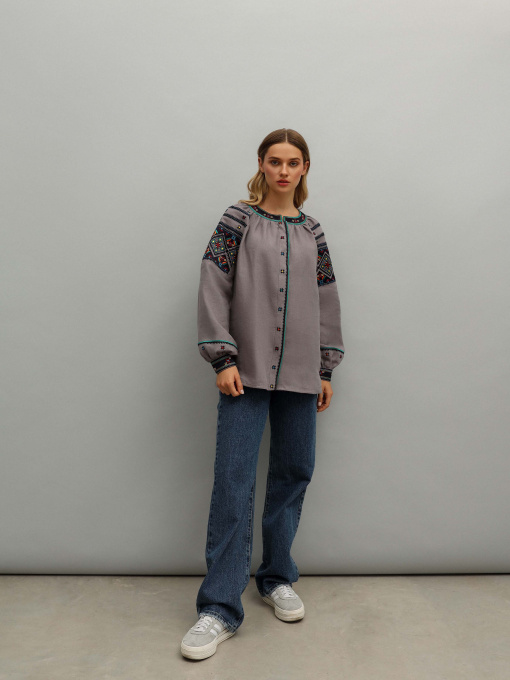 Вышитая рубашка Svarga модель SV-FB00580-1111-10016 Фото