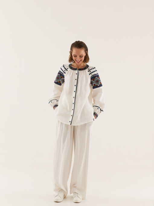 Вышитая рубашка Svarga модель SV-FB00626-1111-10001 Фото