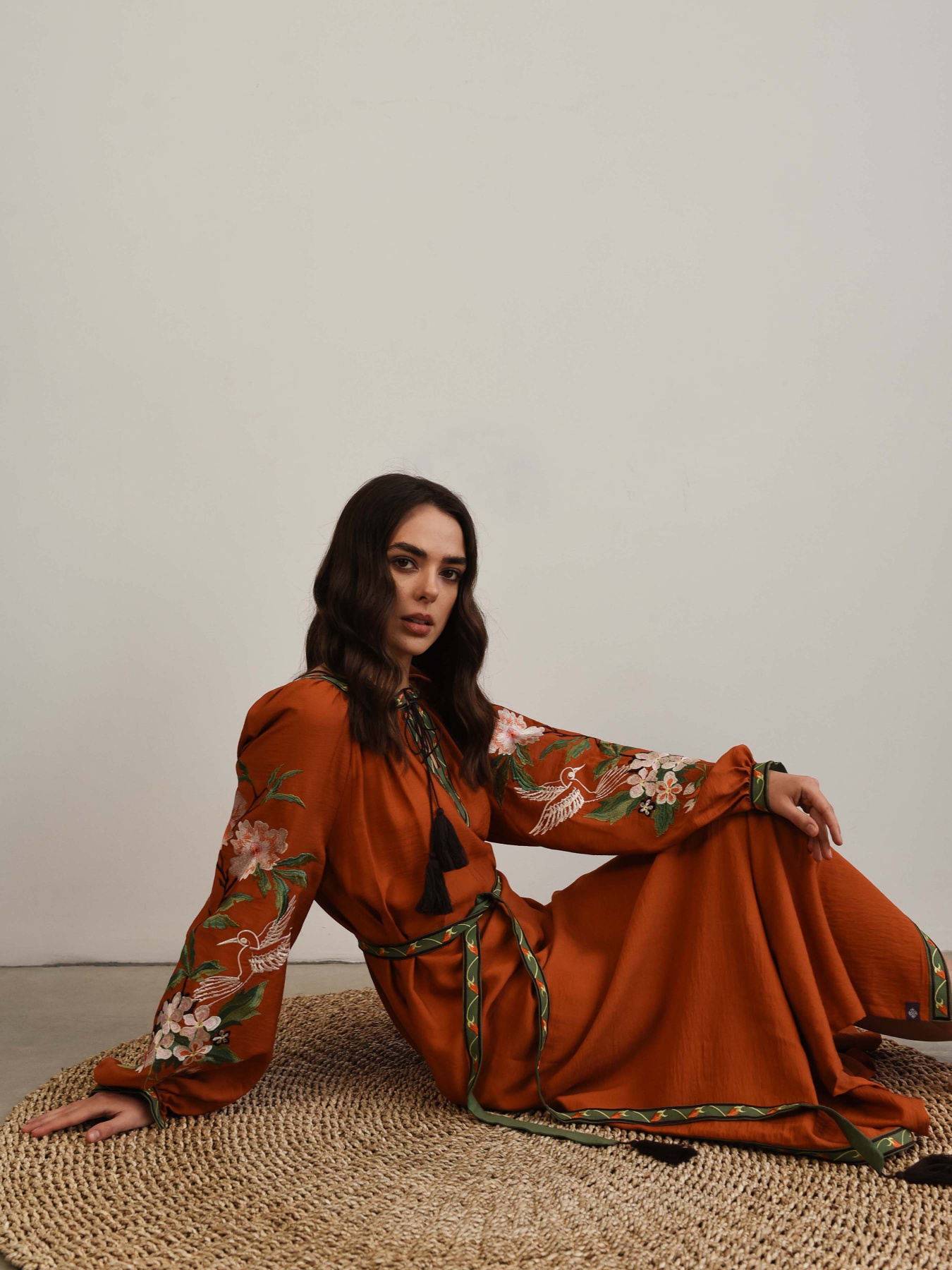 Вышитое платье Svarga модель SV-FD00443-1160-10020 Фото